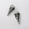 Raven Skull Stud Earrings Thumb 02