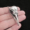 Large Raven Skull Necklace Thumb 03