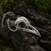 Medium Raven Skull Necklace