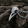 Small Raven Skull Necklace Thumb 02