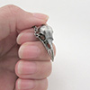 Small Raven Skull Necklace Thumb 03