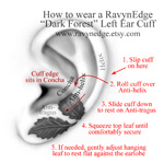 Dark Forest Left Ear Cuff Directions