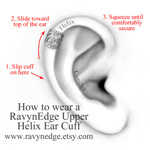 Upper Helix Ear Cuff Directions