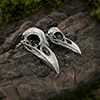 Raven Skull Matching Necklace Set Thumb 02